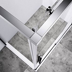 Душевой уголок Vincea SLIM-N VSR-4SN9014CL 140x90 стекло прозрачное/профиль хром купить в интернет-магазине Sanbest