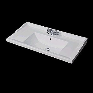 Тумба с раковиной Caprigo Valletta 90 с 2 ящиками белая для ванной в интернет-магазине Sanbest