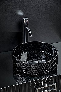 Раковина хрустальная Armadi Art Monaco 39 817-B черная купить в интернет-магазине Sanbest