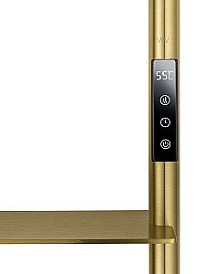 Полотенцесушитель электрический WONZON & WOGHAND DÜSSELDORF, Брашированное золото (WW-A203-BG) купить в интернет-магазине сантехники Sanbest