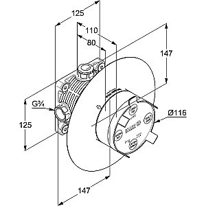 Душевая система KLUDI AMEO 416720575 купить в интернет-магазине сантехники Sanbest