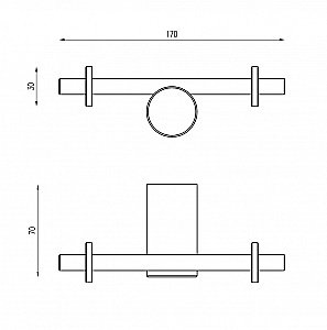 Крючок Abber Osten 316 AA1852BST сталь брашированная купить в интернет-магазине сантехники Sanbest