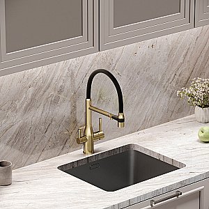 Смеситель для кухни Sancos Garda SC4009BG брашированное золото купить в интернет-магазине сантехники Sanbest