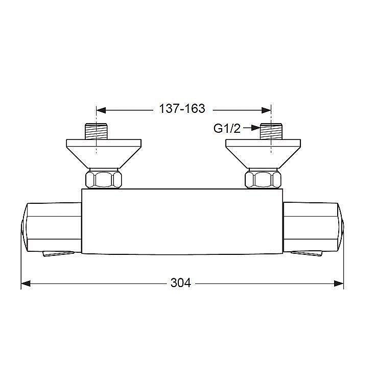 Смеситель для душа VIDIMA V-STYLE A6193AA купить в интернет-магазине сантехники Sanbest