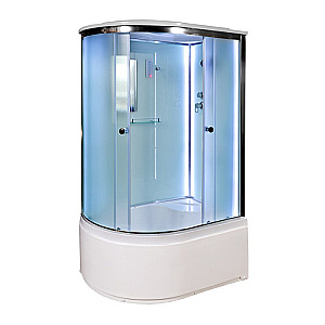 Душевая кабина AvaCan D120SRLED 120x80 с подсветкой, стекло матовое/профиль хром, правосторонняя купить в интернет-магазине Sanbest