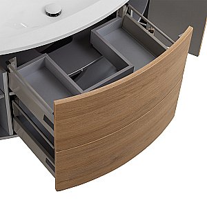 Тумба с раковиной Cezares Eden 121 Rovere tabacco для ванной в интернет-магазине Sanbest