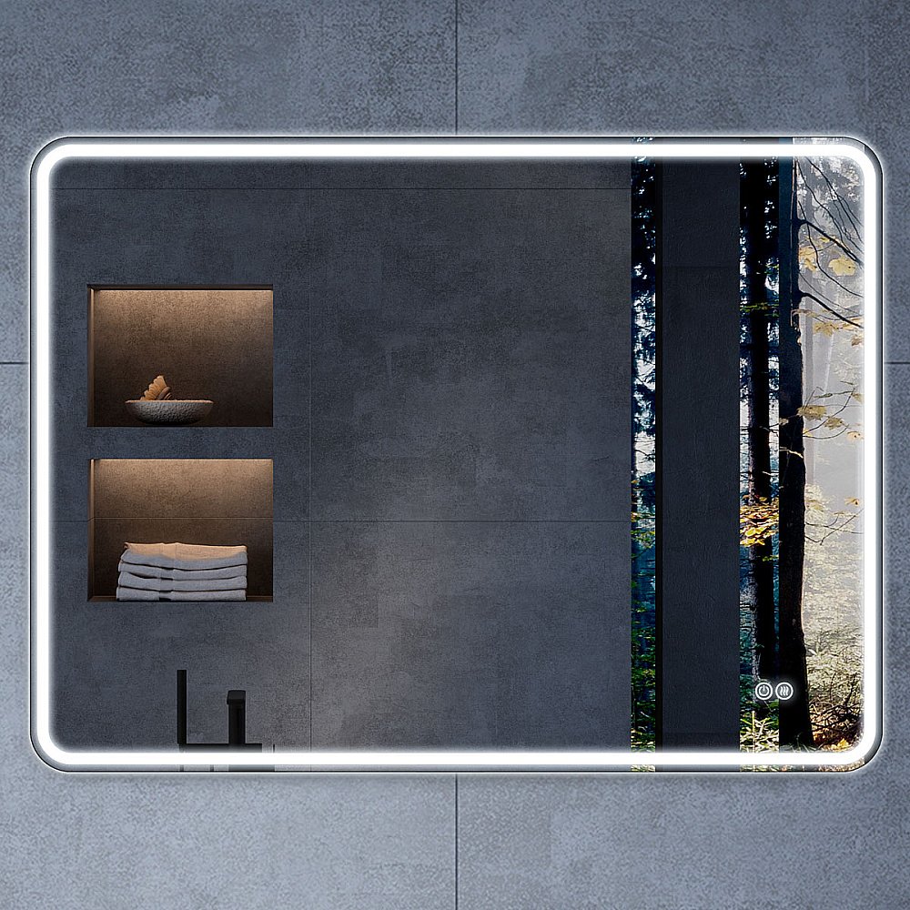 Зеркало LED Vincea VLM-3VC1007-2 100х70 в ванную от интернет-магазине сантехники Sanbest