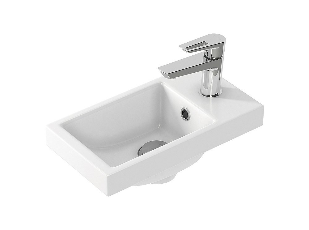 Тумба с раковиной Taliente Olejo 40 белый глянцевый для ванной в интернет-магазине Sanbest