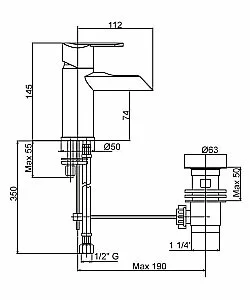 Смеситель для биде Cezares HEAVEN-BSM1-01-Cr купить в интернет-магазине сантехники Sanbest
