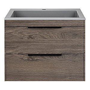 Тумба с раковиной Vincea Chiara 2D 600 R.Oak для ванной в интернет-магазине Sanbest