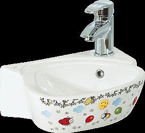 Раковина подвесная детская Creavit Cocuk 38 CK035.000F0 белая купить в интернет-магазине Sanbest