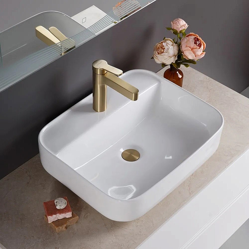 Раковина накладная Belbagno 50 BB1321 белая купить в интернет-магазине Sanbest