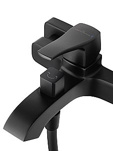 Смеситель для ванны с душем WONZON & WOGHAND FLEX, Черный матовый (WW-88037072-MB) купить в интернет-магазине сантехники Sanbest