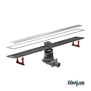 Душевой трап PESTAN Confluo Premium Line 300 матовый хром купить в интернет-магазине Sanbest