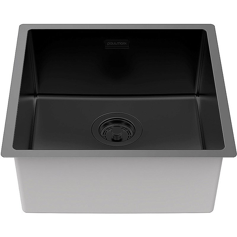 Кухонная мойка Paulmark Lassan 44 LA44-MBN черная матовая купить в интернет-магазине сантехники Sanbest