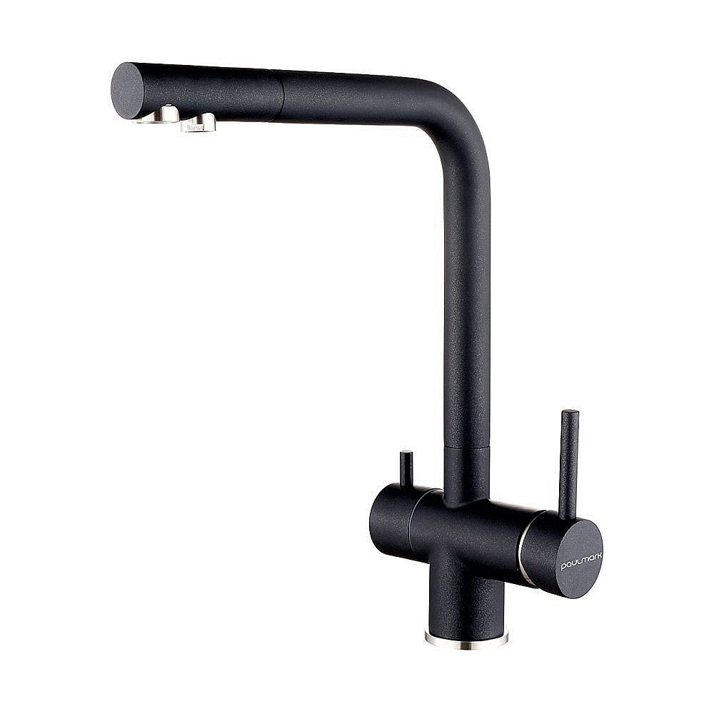 Смеситель для кухни Paulmark Skalen Sk213020-BLM Черный купить в интернет-магазине сантехники Sanbest