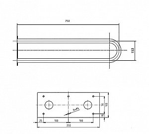 Поручень Bemeta Help 301102304 белый купить в интернет-магазине сантехники Sanbest