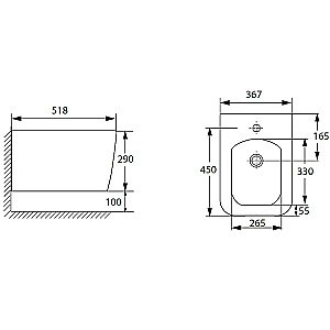 Биде Allen Brau Liberty 2 4.33010.31 черное матовое купить в интернет-магазине Sanbest