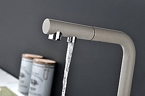 Смеситель для кухни Paulmark Serpentine Se213222-BE бежевый купить в интернет-магазине сантехники Sanbest