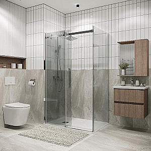 Душевой уголок Grossman Classic 160х90 120.K33.04.1690.10.00 стекло прозрачное/профиль хром купить в интернет-магазине Sanbest