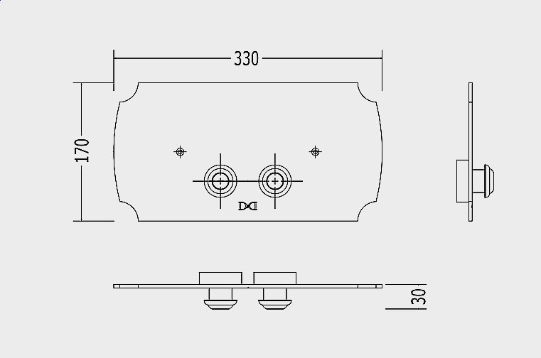 Кнопка для инсталляции Devon&Devon DEPLOT золото купить в интернет-магазине сантехники Sanbest