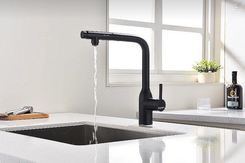 Смеситель для кухни Paulmark Viper Vi213105-AN антрацит купить в интернет-магазине сантехники Sanbest