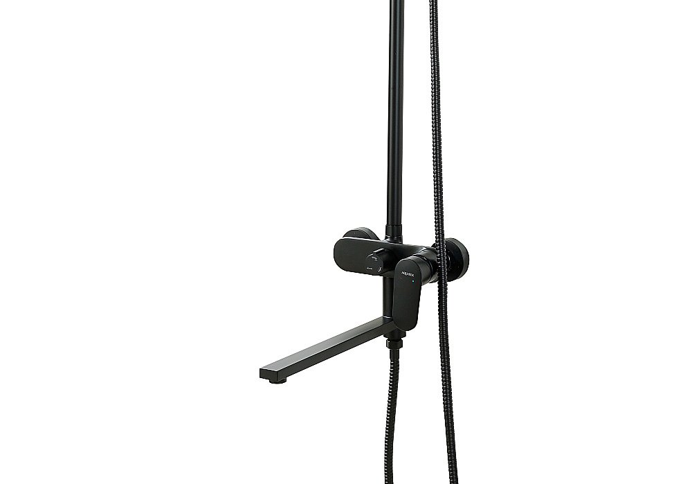 Душевая система Aquatek НИКА AQ2840MB черная матовая купить в интернет-магазине сантехники Sanbest