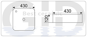 Раковина GID Nc429 купить в интернет-магазине Sanbest