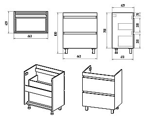 Тумба с раковиной Misty Енисей - 70 Э-Ени01070-0112Я белая для ванной в интернет-магазине Sanbest