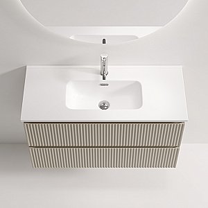 Тумба с раковиной Sancos Snob R SNR90/39CE/CN7030 Beige Soft для ванной в интернет-магазине Sanbest