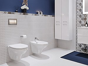 Унитаз подвесной Cersanit DELFI S-SET-DEL/Black/TPL/Cg-w с инсталляцией, с крышкой микролифт купить в интернет-магазине Sanbest