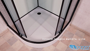 Душевая кабина Niagara Premium NG- 6902-01 BLACK 100x100 купить в интернет-магазине Sanbest