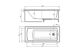 Акриловая ванна Royal Bath VIENNA RB953507 180x80 белый купить в интернет-магазине Sanbest