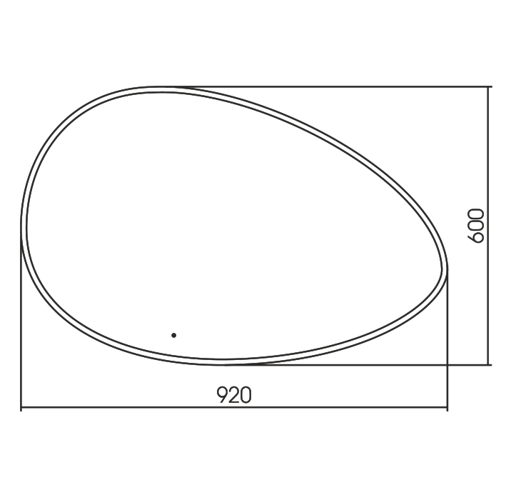 Зеркало Azario Omega 92х60 LED-00002556 в ванную от интернет-магазине сантехники Sanbest