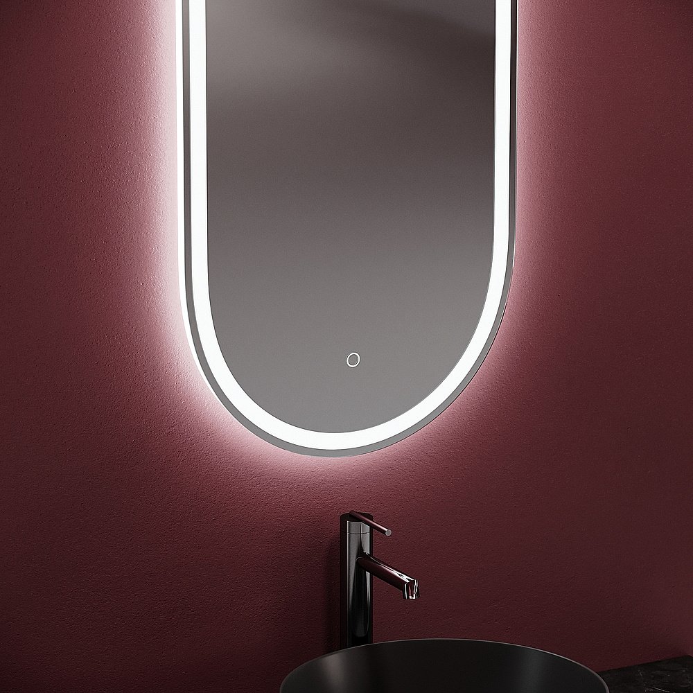 Зеркало Sancos Oval OV55F зеркальное в ванную от интернет-магазине сантехники Sanbest