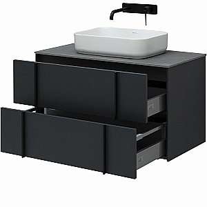 Тумба с раковиной Allen Brau Reality 90 1.32006.AM антрацит матовый для ванной в интернет-магазине Sanbest