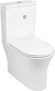 Унитаз напольный WeltWasser TELBACH 001 GL-WT белый глянец купить в интернет-магазине Sanbest