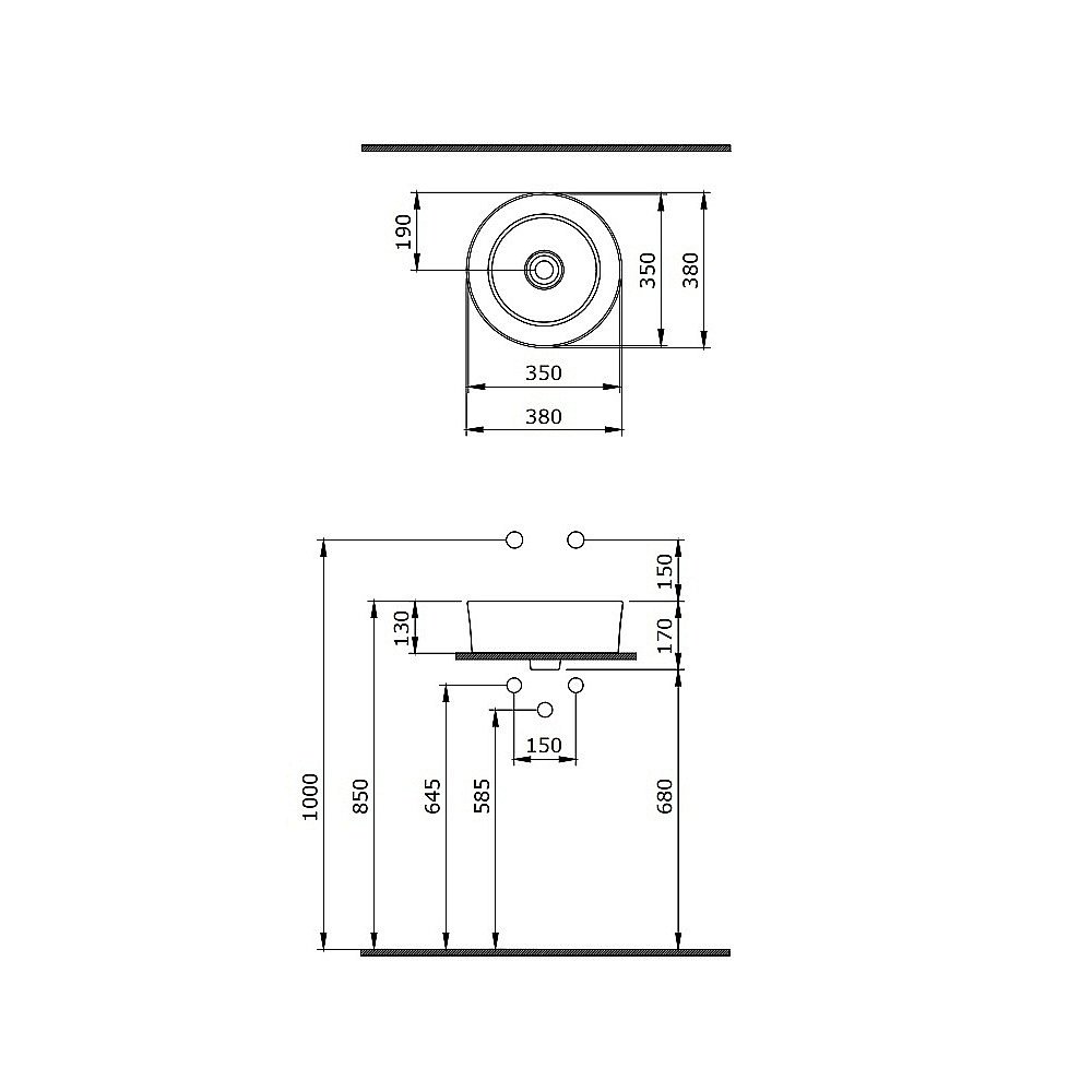 Раковина Berges Mascon 38 181005 белая купить в интернет-магазине Sanbest