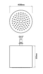 Верхний душ Migliore LATINO 29622 хром купить в интернет-магазине сантехники Sanbest