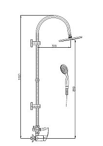 Душевая система RAV-SLEZAK МИССИСИПИ MS081.5/3 купить в интернет-магазине сантехники Sanbest