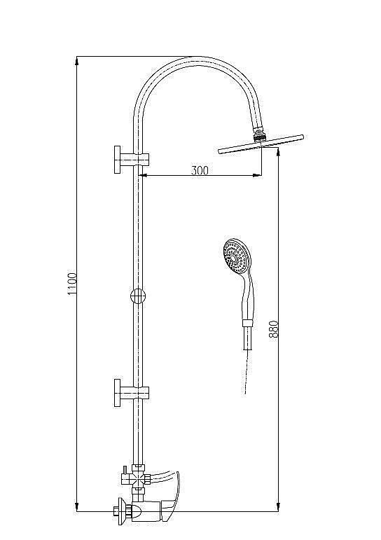 Душевая система RAV-SLEZAK МИССИСИПИ MS081.5/3 купить в интернет-магазине сантехники Sanbest