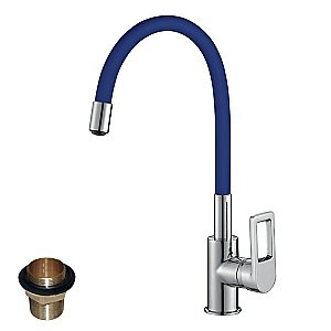 Смеситель для кухни Rossinka Z Z35-35U-Blue купить в интернет-магазине сантехники Sanbest