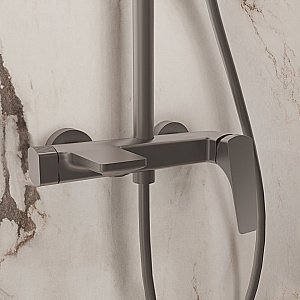 Душевая система Vincea Puro VSFS-5P1GM вороненая сталь купить в интернет-магазине сантехники Sanbest