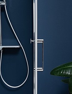 Душевая дверь Aquanet Cinetic AE12-N-120H190U-CT 120 стекло прозрачное/профиль хром купить в интернет-магазине Sanbest