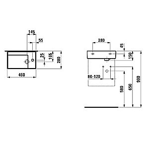 Раковина Laufen Kartell 8.1533.4.020.111.1 черная купить в интернет-магазине Sanbest