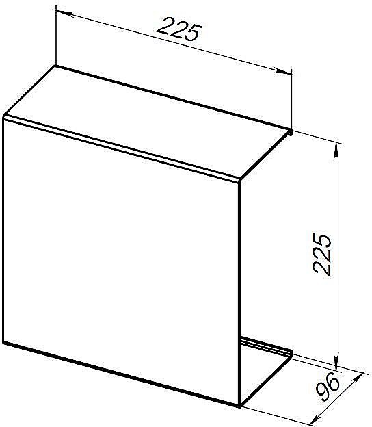 Полка Aquanet Магнум 302223 28 черная матовая купить в интернет-магазине сантехники Sanbest