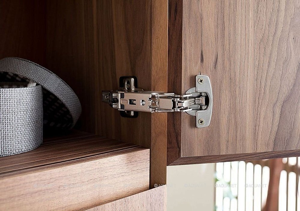 Зеркальный шкаф Aquanet Нью-Йорк 85 орех купить в интернет-магазине сантехники Sanbest