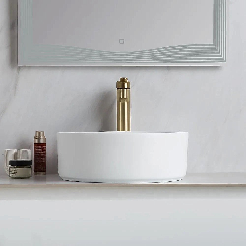 Раковина накладная Belbagno 40,5 BB1342H300 белая купить в интернет-магазине Sanbest