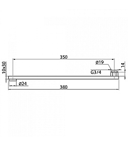 Излив для ванны Elghansa Christina SQ-40-Double хром купить в интернет-магазине сантехники Sanbest