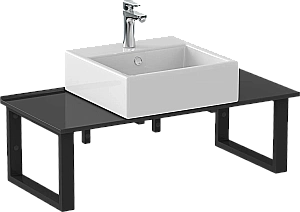 Столешница Good Door 100 подвесная, черная глянцевая для ванной в интернет-магазине сантехники Sanbest